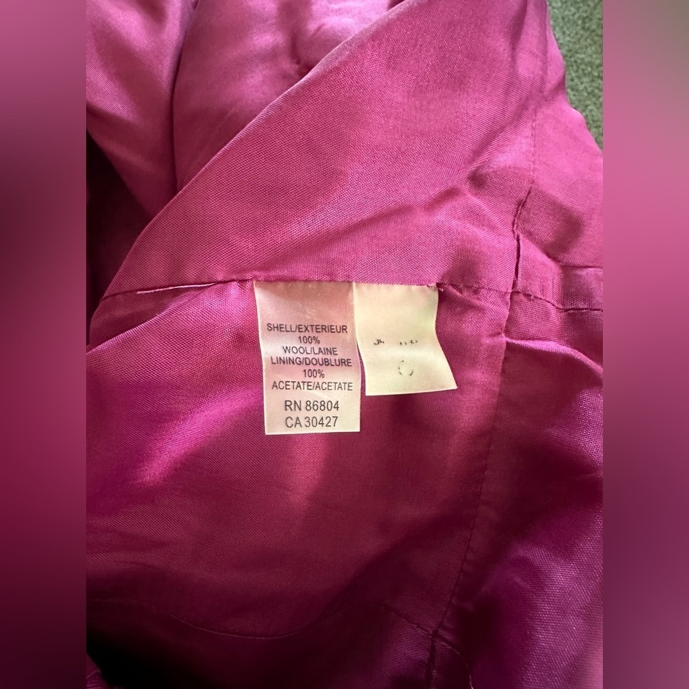 Magaschoni Size 4 Fuchsia Pink Wool Sheath Dress R $348 - Picture 14 of 14